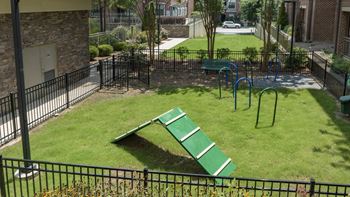 The hendrix dog park with agility equipment